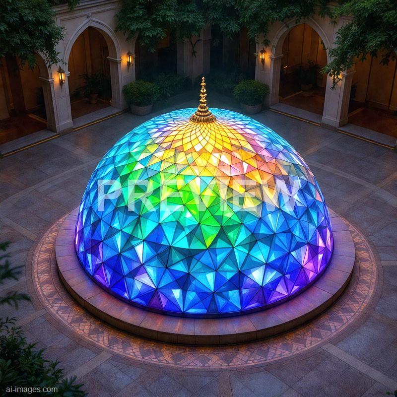 14464 - shifting-domes-an-islamic-dome-changing-colors-and-sh_250705165749_00001
